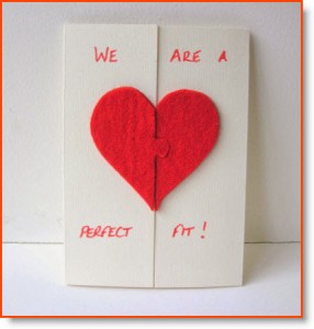 Valentine's Day Card Felt