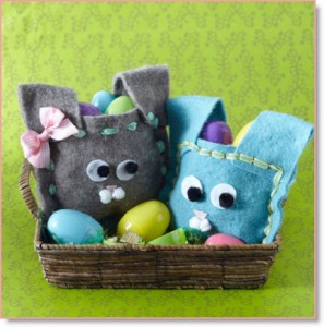 Felt Easter Bunny Bags