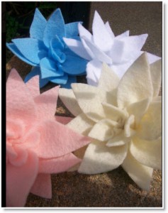 Felt Lotus Hair Clip Tutorial