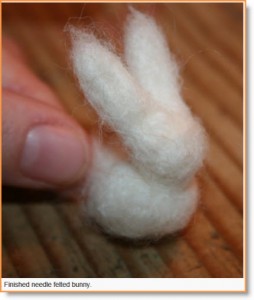 Needled Felted Carrot and Bunnies 2