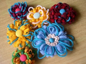 Feltflowerpins