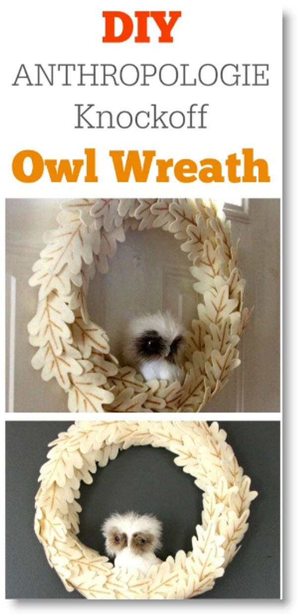 DIY Owl Wreath