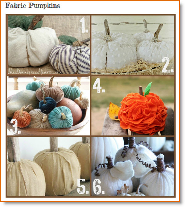 Fabric Pumpkins