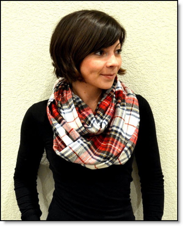 Flannel Infinity Scarf