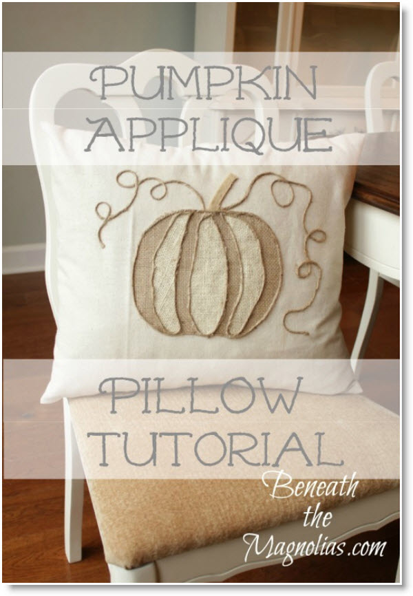 No sew pumpkin pillow