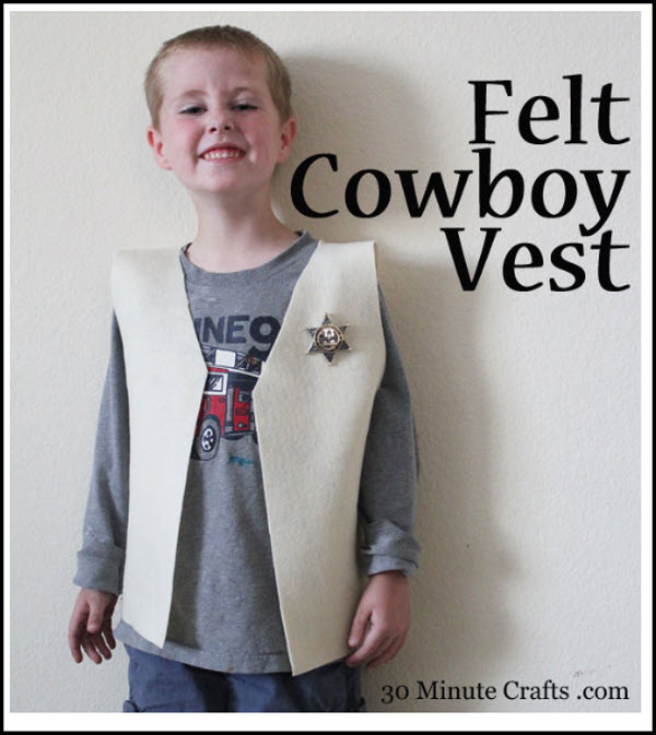 felt cowboy vest