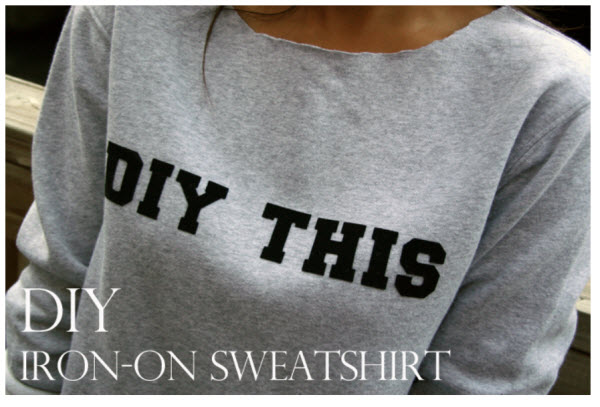 DIY Iron-On Sweatshirt