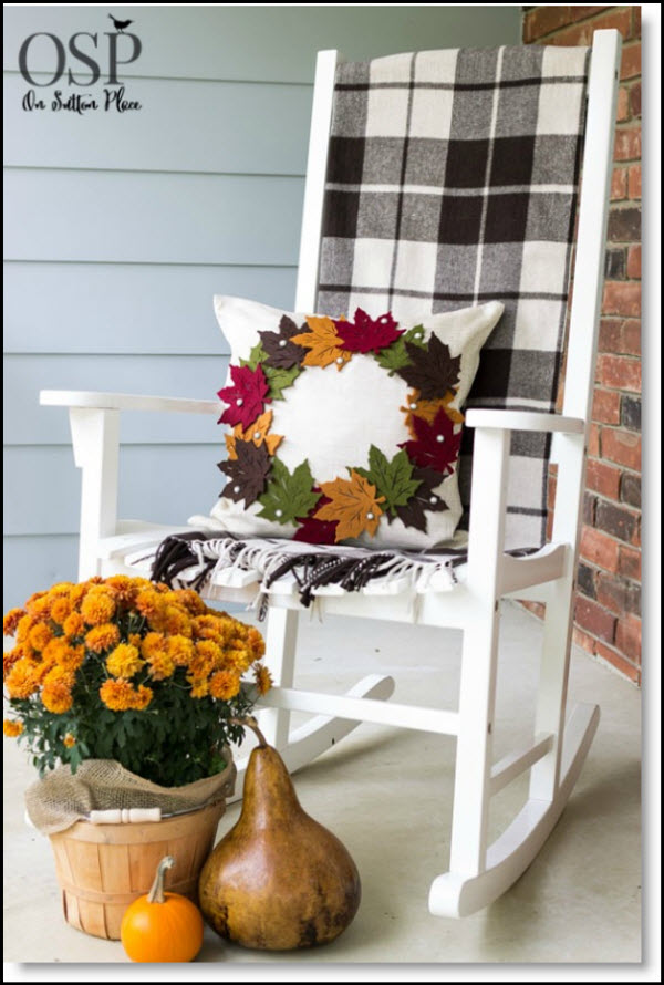 Fall Wreath Pillow