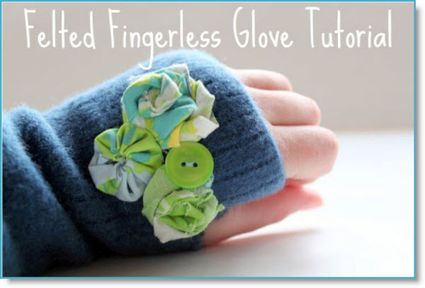 Felted Fingerless Glove