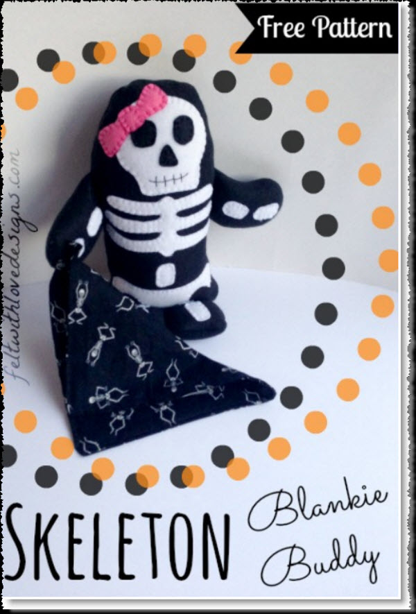 Skeleton Blankie Buddy Pattern