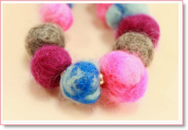 wet felt beads