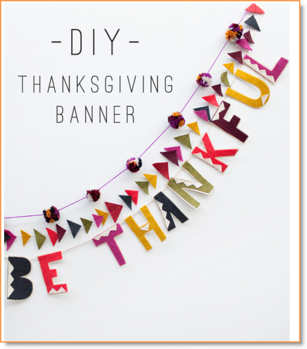 Felt Thanksging Banner