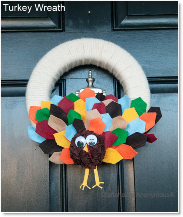 Thanksgiving Craft A Turkey Wreath