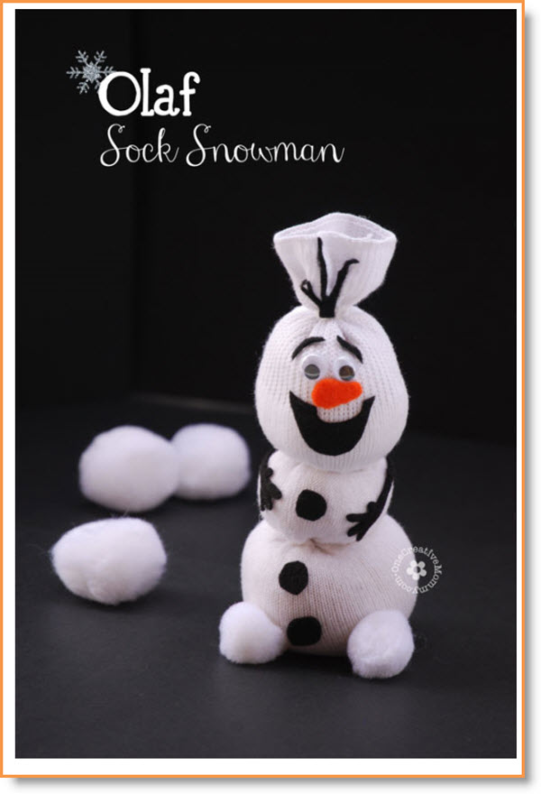 Olaf Sock Snowman Tutorial