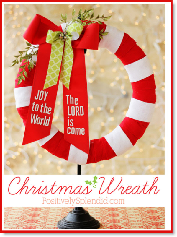 candy cane wreath