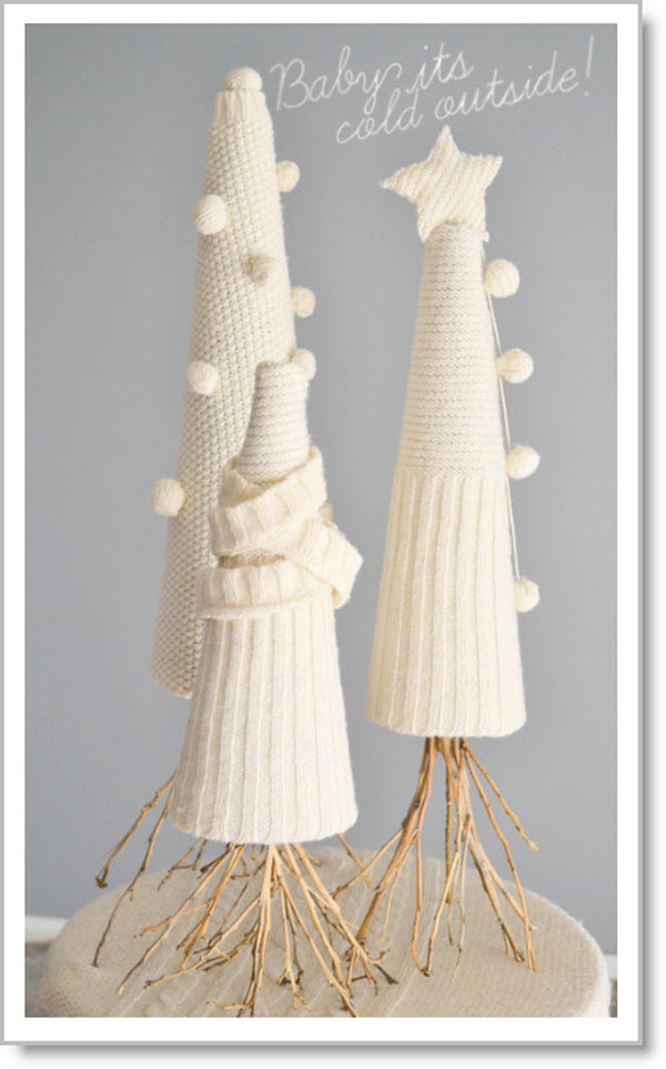 sweater trees DIY