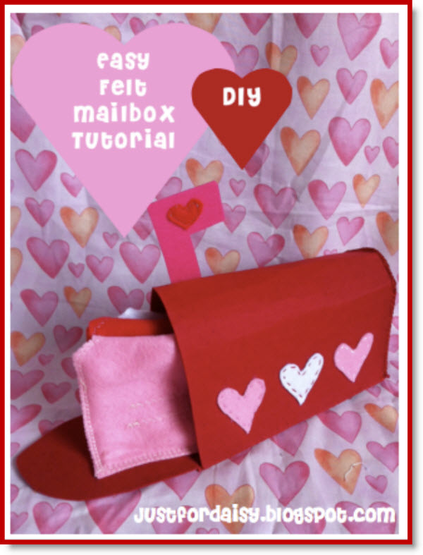 Felt Mailbox For Valentines Tutorial