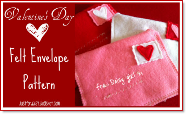 Making Felt Mail with free printable pattern