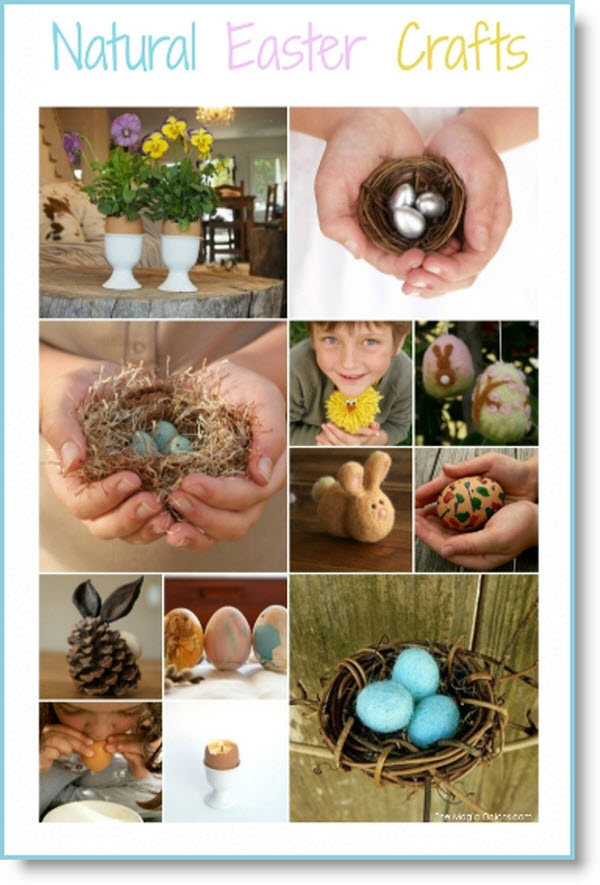 Naturial Easter crafts