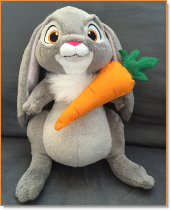 felt carrot pattern