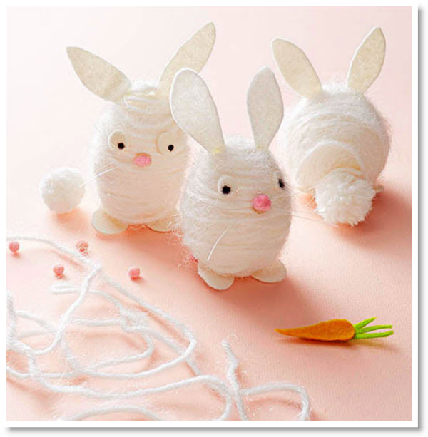 wrapped bunny eggs