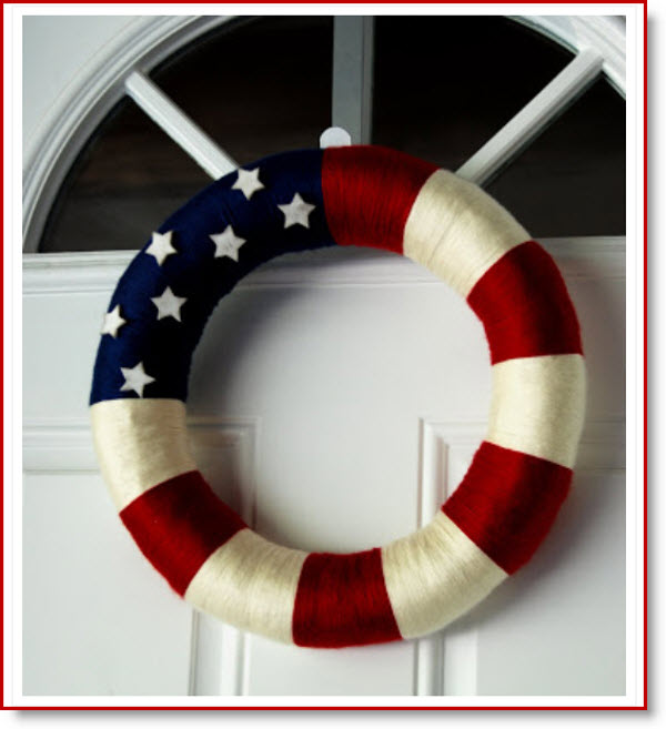 Patriotic wreath