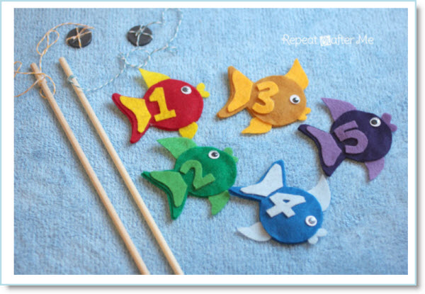 Fishing Game with Felt Fish