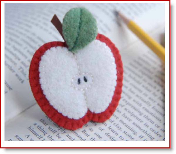 apple brooch