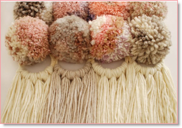 pom pom wall hanging2