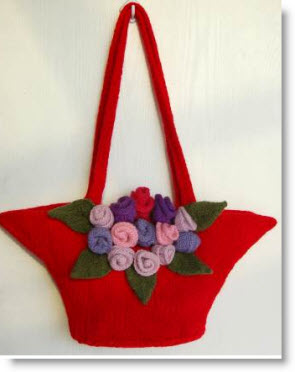 Felted Biggy Print Bag - Free Knitting Pattern at Jimmy Beans Wool
